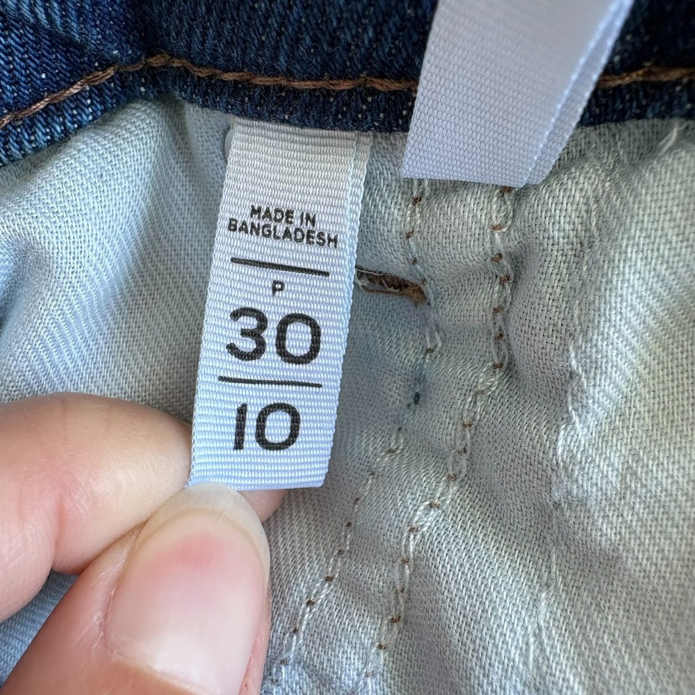 Loft Womens Indigo Blue Denim Comfort Stretch The Wide Leg Jeans Size 30/10 - Picture 5 of 12